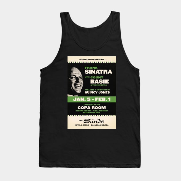 Frank Sinatra - Count Basie - Sinatra at the Sands - Las Vegas - 1966 Tank Top by info@secondtakejazzart.com